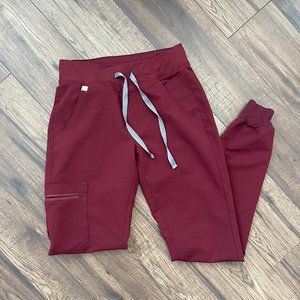 Figs Zamora Joggers in Burgundy XXS-T
